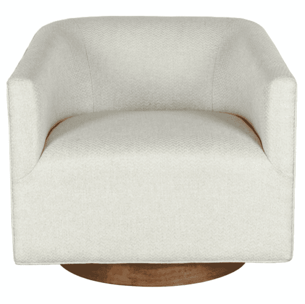 Leonard Swivel Accent Chair Beige - Image 2