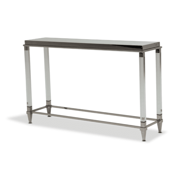 STATE ST.  Console Table W/Glass Top