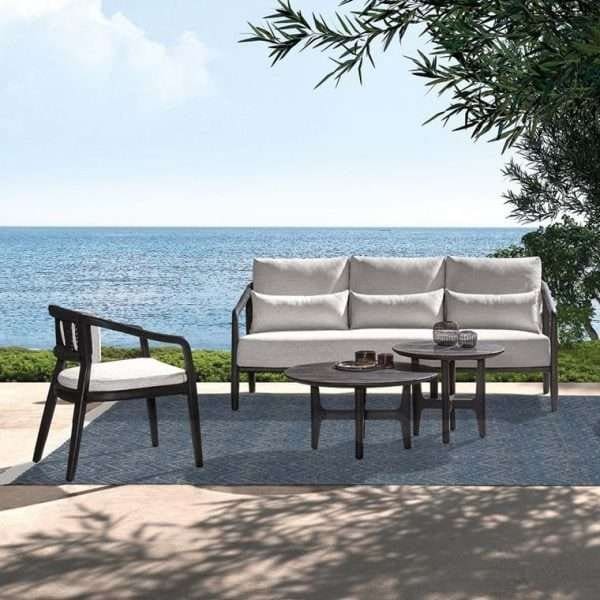 Dawn Outdoor Dining Chair Black - Image 2