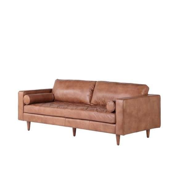 ROMA SOFA IN COGNAC LEATHER - Image 4