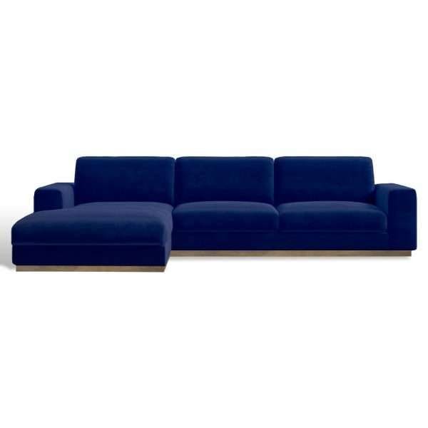 LANDON PLATFORM SECTIONAL IN COBALT