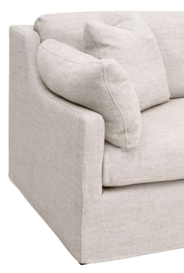 LENA 95" SLOPE ARM SLIPCOVER SOFA - Image 4