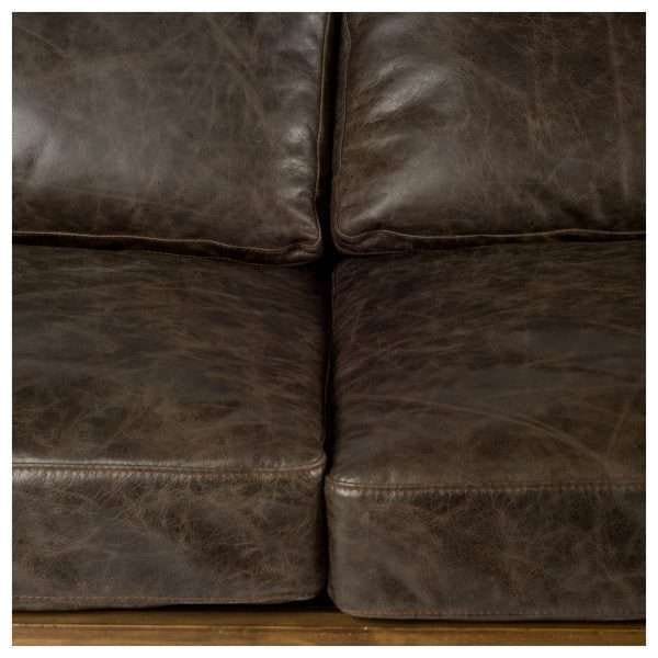 Colburne II 96" Brown Leather Sofa - Image 4