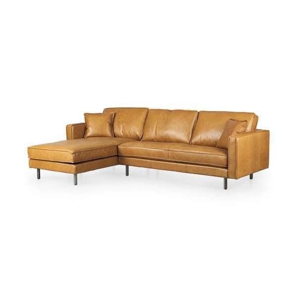 D'Arcy Leather Right or Left Chaise Sectional - Image 4