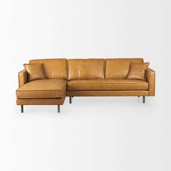 D'Arcy Leather Right or Left Chaise Sectional - Image 2