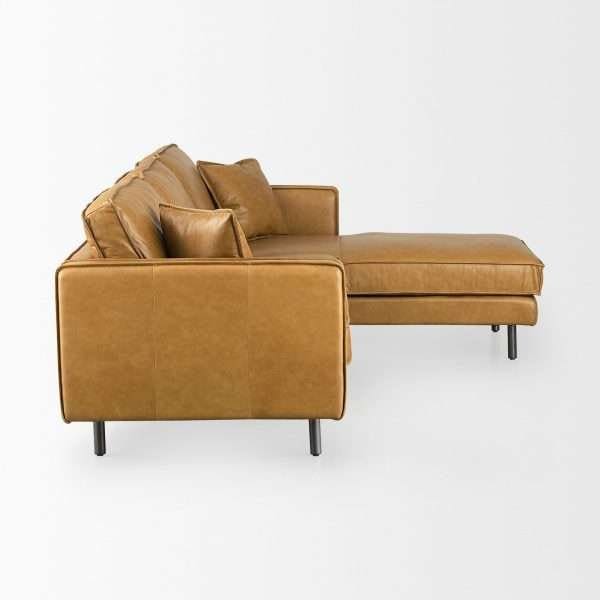 D'Arcy Leather Right or Left Chaise Sectional - Image 8