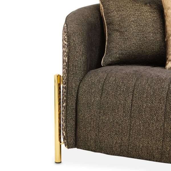 Lisben Onyx Gold Sofa - Image 8