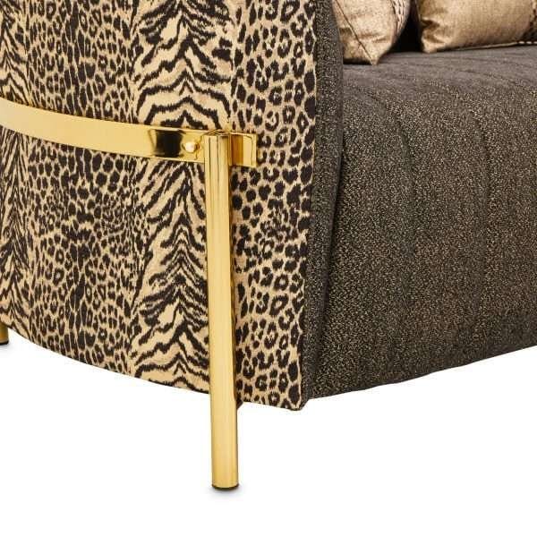 Lisben Onyx Gold Sofa - Image 9