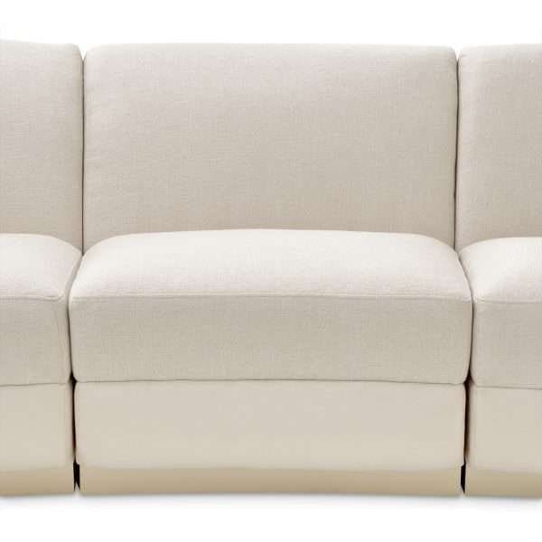 AURORA  Sectional Sofa & Chair Linen 3 Pc - Image 7