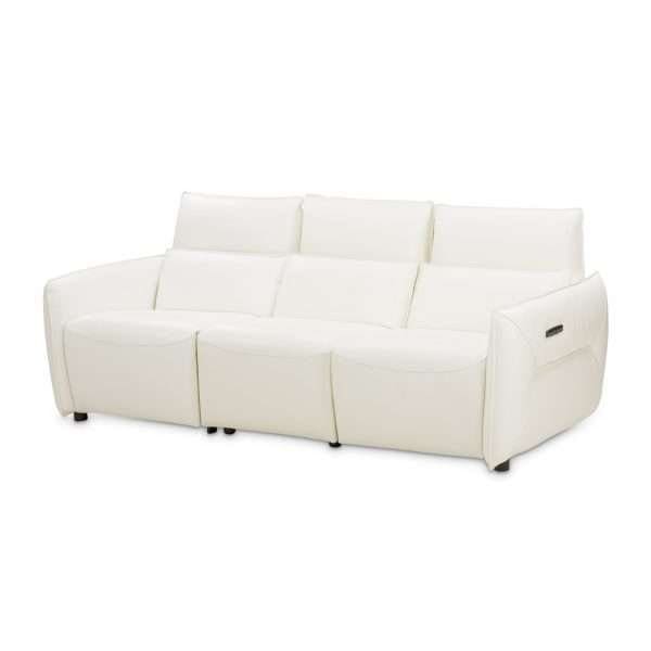 MIA BELLA  VERONA 3pc Sectional Sofa-Snow White - Image 2