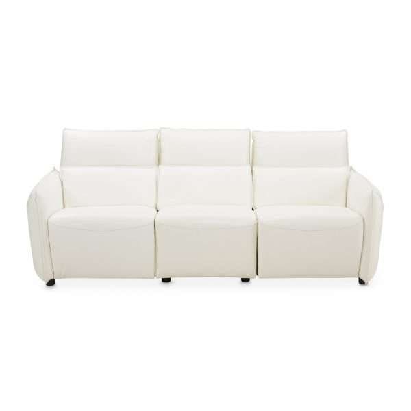 MIA BELLA  VERONA 3pc Sectional Sofa-Snow White