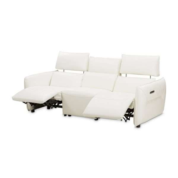 MIA BELLA  VERONA 3pc Sectional Sofa-Snow White - Image 3