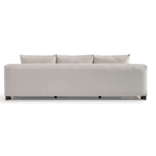 AMORA  Sofa Oatmeal Eggshell Walnut - Image 4