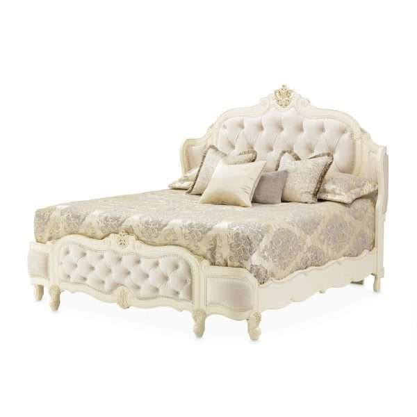 LAVELLE-CLASSIC PEARL  Eastern King Wing Mansion Bed - Image 4