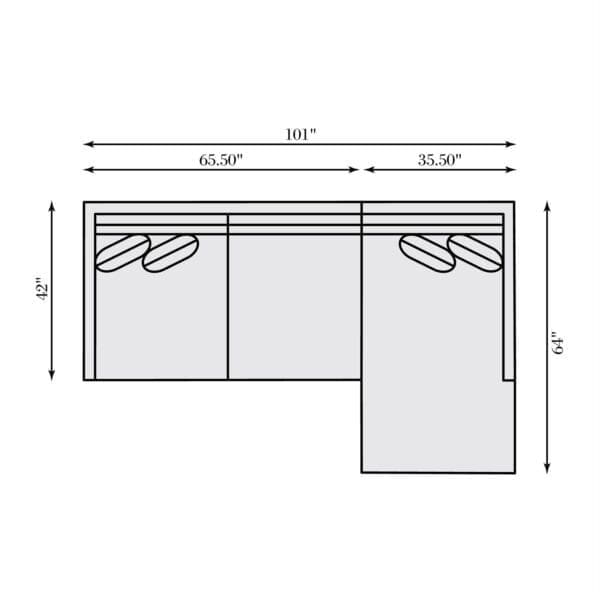 Joli Fabric 2pc Sectional - Image 4