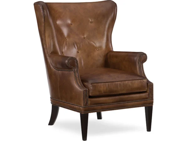 Maya Wing Club Chair (2 Leather Options) - Image 2