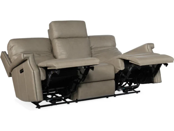 Vaughn Zero Gravity Sofa with Power Headrest (2 Leather Options) - Image 8