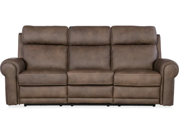 Duncan Power Sofa w/Power Headrest & Lumbar (2 Leather Options) - Image 2