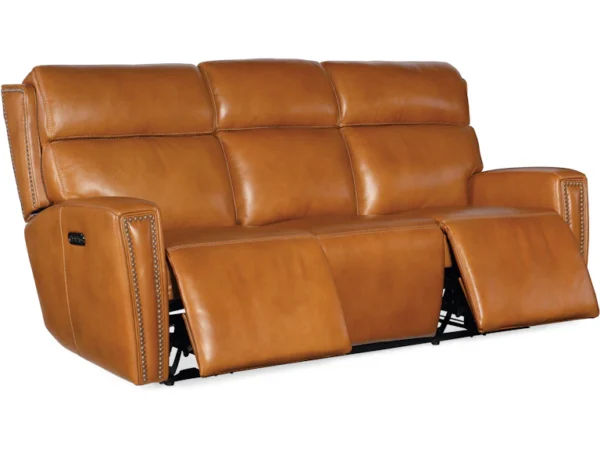 Ruthe ZeroG Power Sofa w/PH & Hidden Console (2 Leather Options) - Image 7