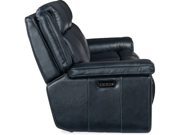 Montel Lay Flat Power Sofa with Power Headrest & Lumbar (2 Leather Options) - Image 10