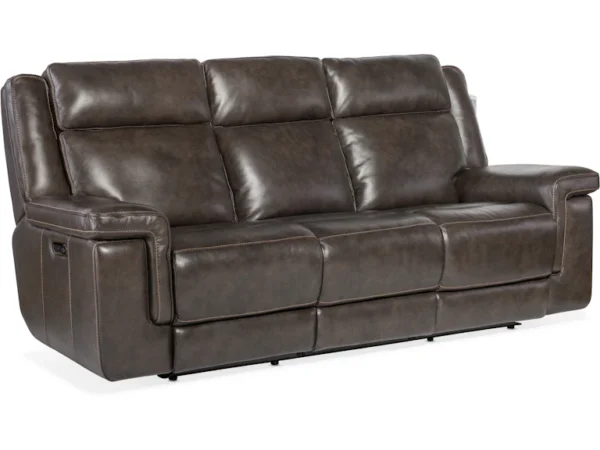 Montel Lay Flat Power Sofa with Power Headrest & Lumbar (2 Leather Options)