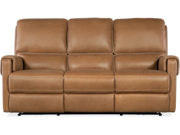 Somers Power Sofa w/Power Headrest (2 Leather Options)