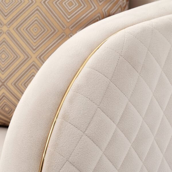 Ariana Chair Beige or Caramel Gold - Image 8