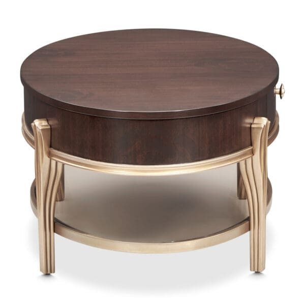 Camellia Field Oval Cocktail Table - Image 4